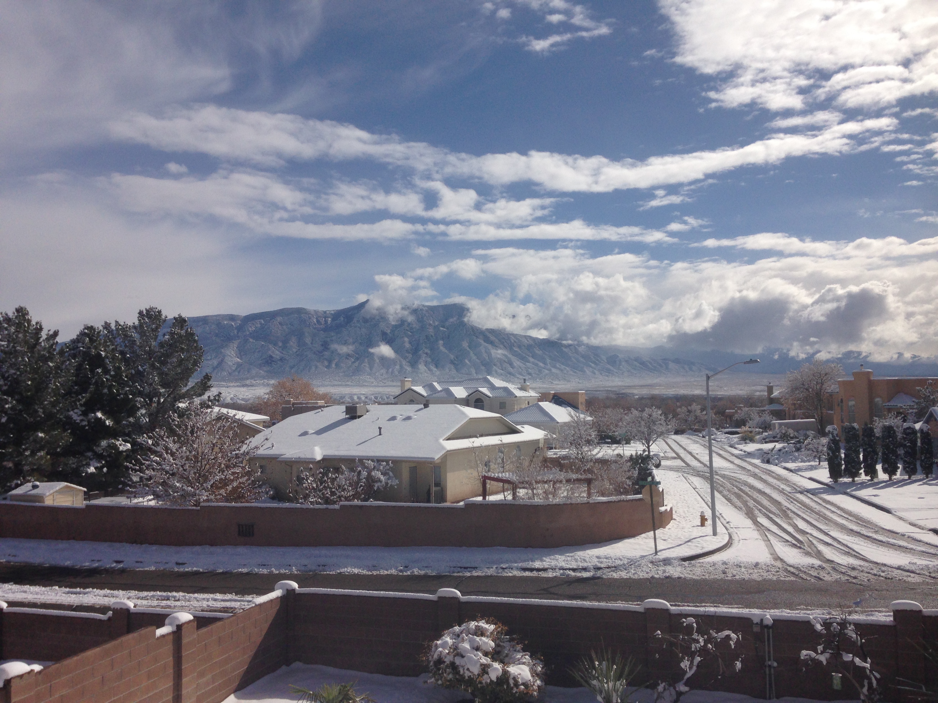 First winter snow